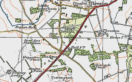 Old map of The Arms in 1921