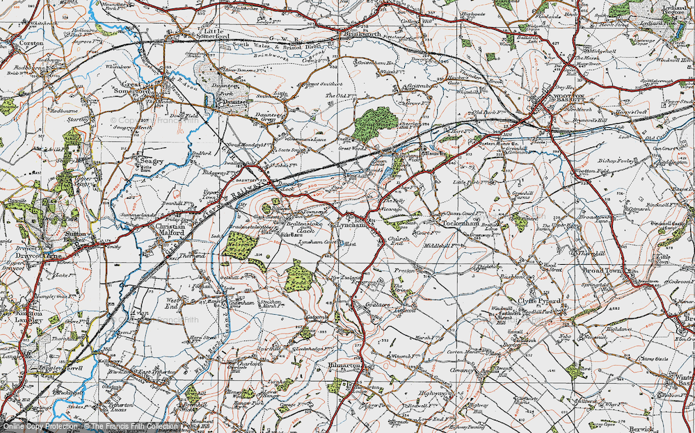 Old Map of The Banks, 1919 in 1919