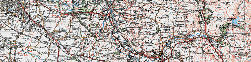 Old map of Capstone in 1923