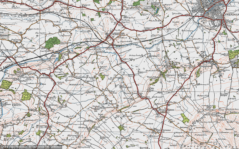 Old Map of The Barton, 1919 in 1919