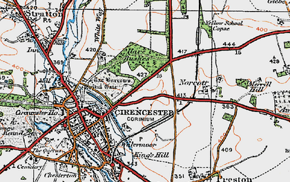 Old map of The Beeches in 1919