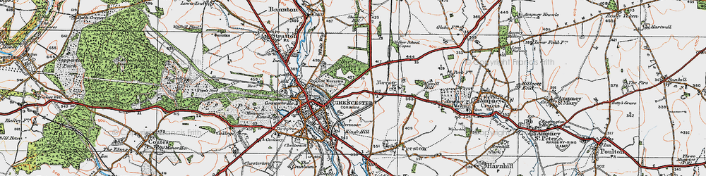 Old map of The Beeches in 1919