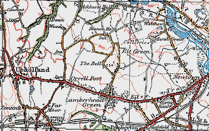Old map of The Bell in 1924