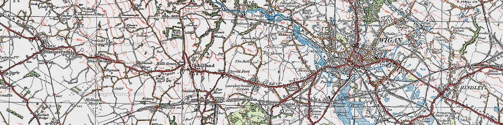 Old map of The Bell in 1924