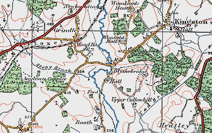 Old map of The Blythe in 1921