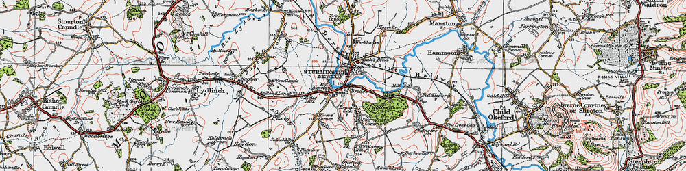 Old map of The Bridge in 1919