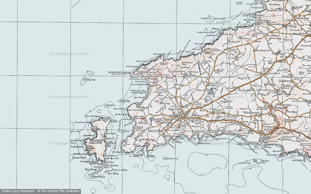 Old Map of The Burrows, 1922 in 1922