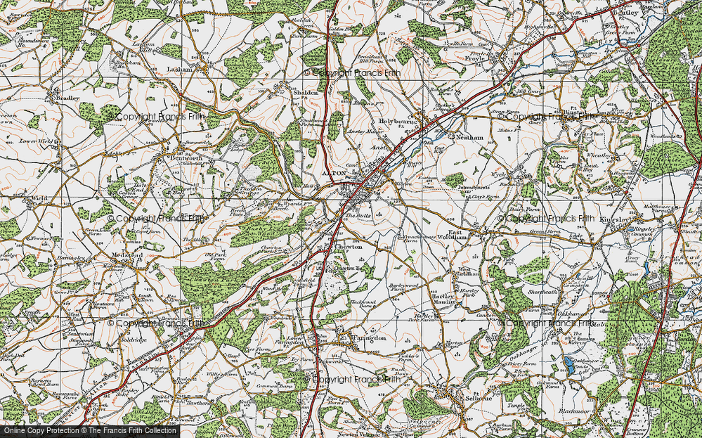 Old Map of The Butts, 1919 in 1919