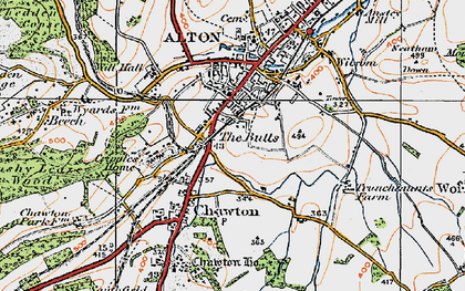 Old map of The Butts in 1919