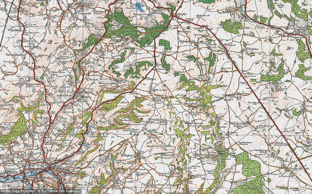 Old Map of The Camp, 1919 in 1919
