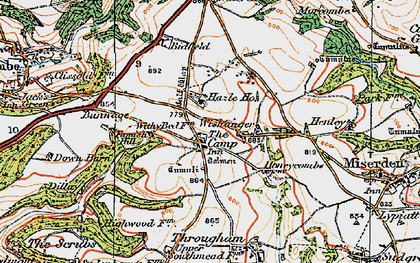 Old map of The Camp in 1919