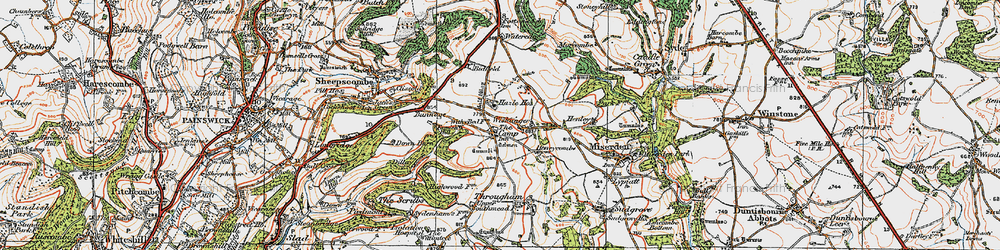 Old map of The Camp in 1919