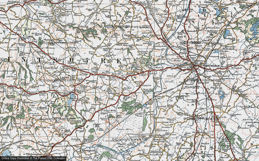 Historic Ordnance Survey Map of The Chequer, 1921