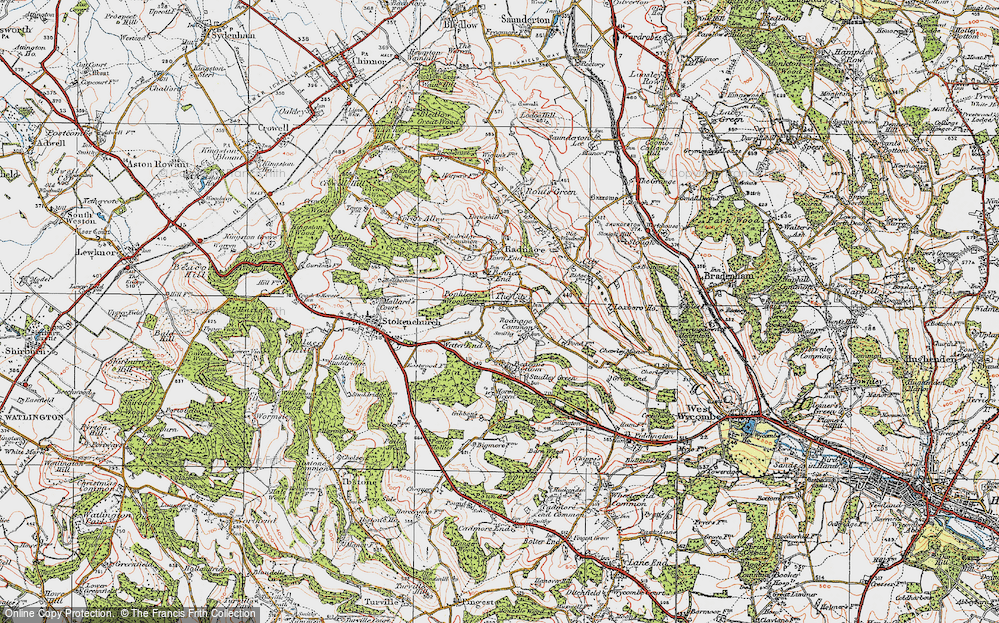 Old Map of The City, 1919 in 1919