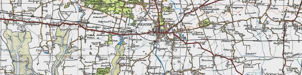 Old map of The, Close in 1919