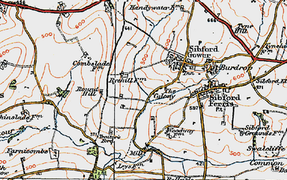 Old map of The Colony in 1919
