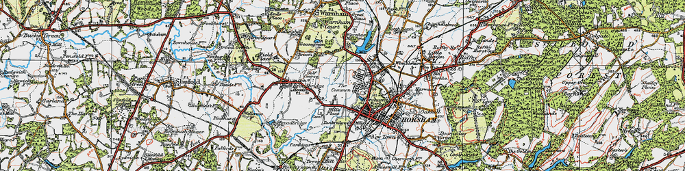 Old map of The Common in 1920