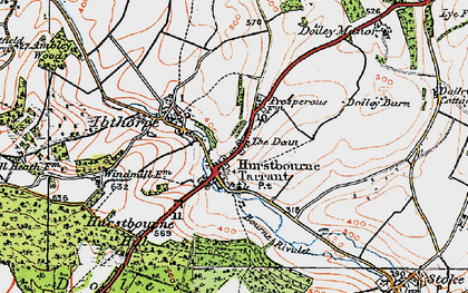 Old map of The Dene in 1919