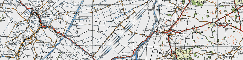 Old map of The Drove in 1922