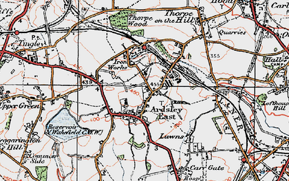 Old map of The Fall in 1925