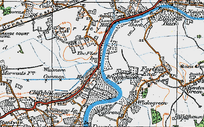 Old map of Bridgemacote in 1919