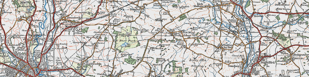 Old map of The Flourish in 1921