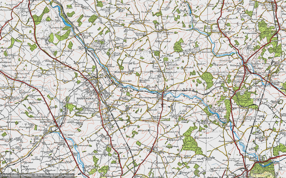 Old Map of The Folly, 1920 in 1920