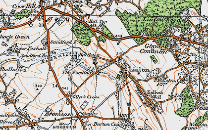 Old map of The Fording in 1919