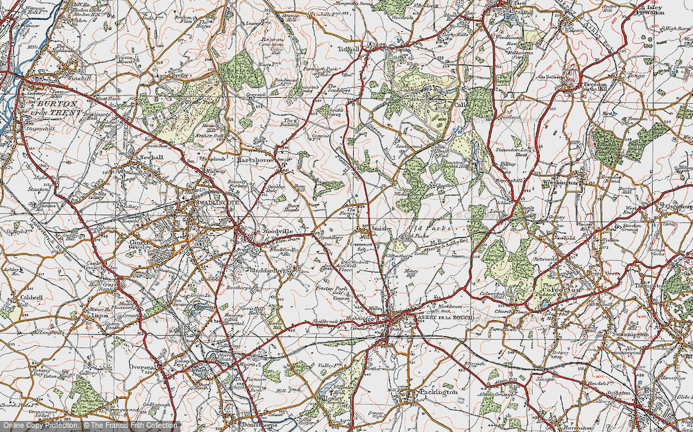 Old Map of The Forties, 1921 in 1921