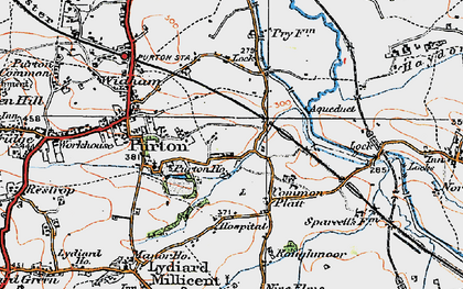 Old map of The Fox in 1919