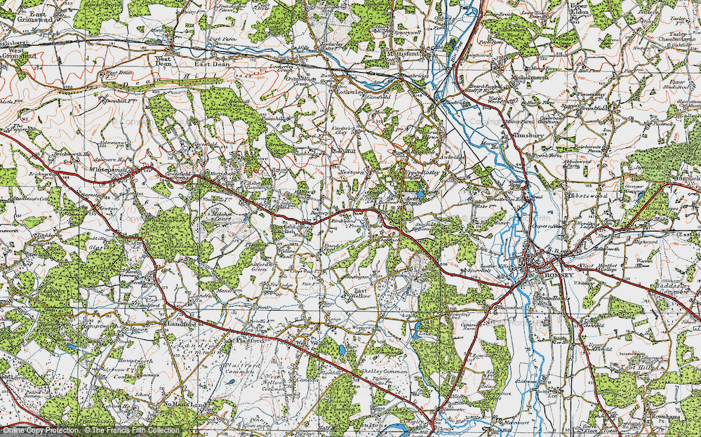 Old Map of The Frenches, 1919 in 1919