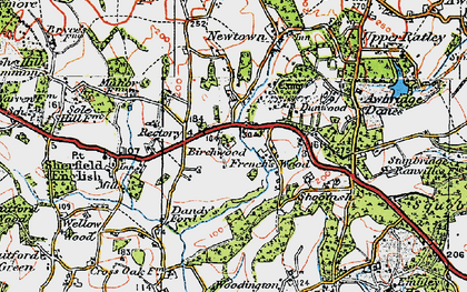 Old map of The Frenches in 1919