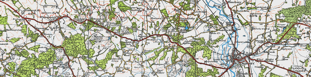 Old map of The Frenches in 1919