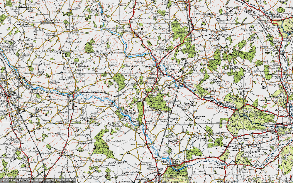 Old Map of The Frythe, 1920 in 1920