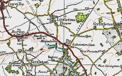 Old map of The Gibb in 1919