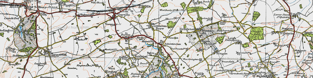 Old map of The Gibb in 1919
