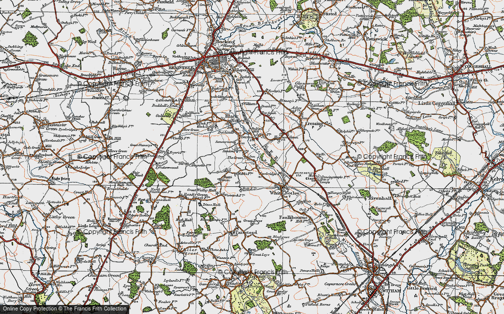 Old Map of The Green, 1921 in 1921