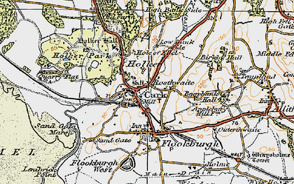 Old map of Boarbank Hall in 1925