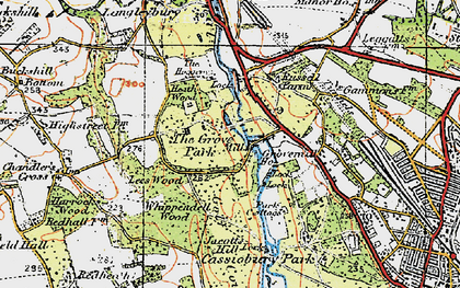 Old map of The Grove in 1920
