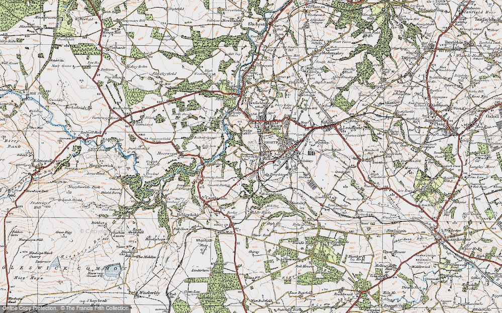 Old Map of The Grove, 1925 in 1925