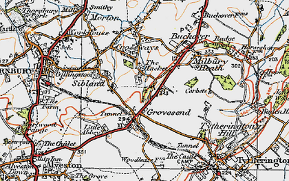 Old map of The Hacket in 1919