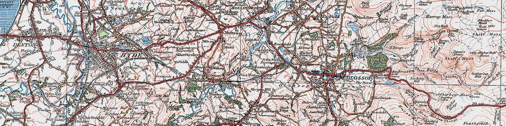 Old map of The Hague in 1924