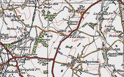 Old map of The Hem in 1921