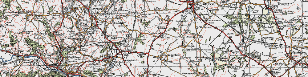 Old map of The Hem in 1921