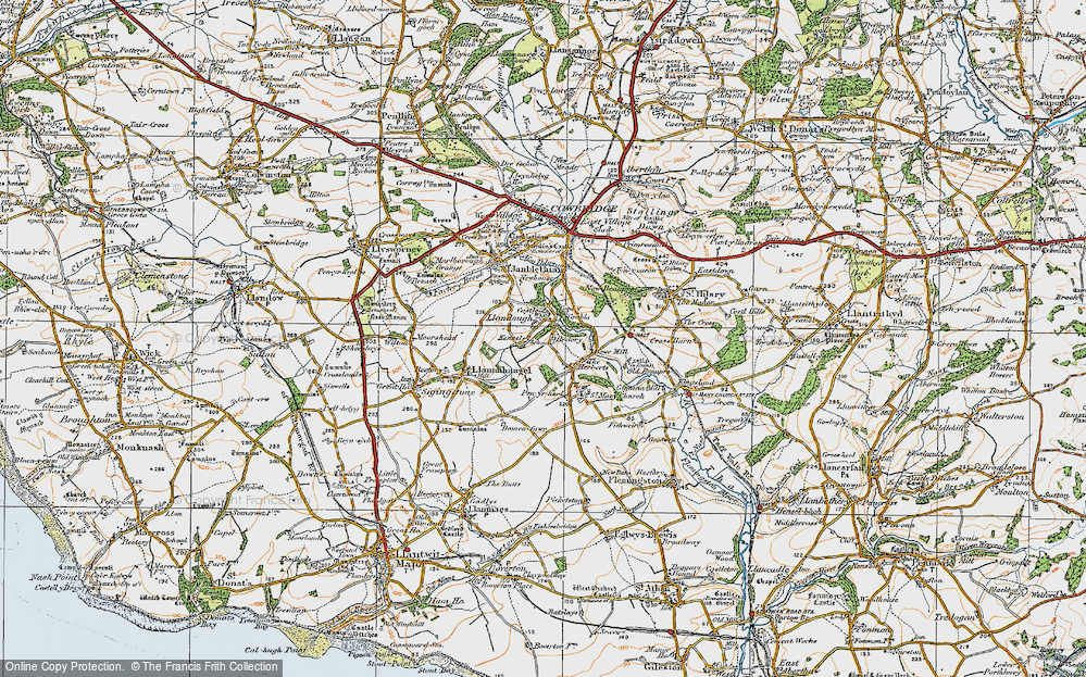 Old Map of The Herberts, 1922 in 1922