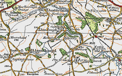 Old map of The Herberts in 1922