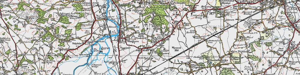 Old map of The Holt in 1919