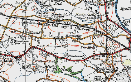 Old map of The Hook in 1920