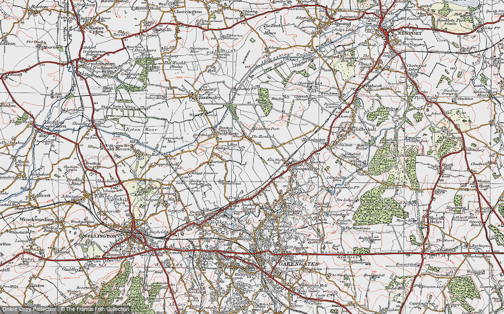 Old Map of The Humbers, 1921 in 1921