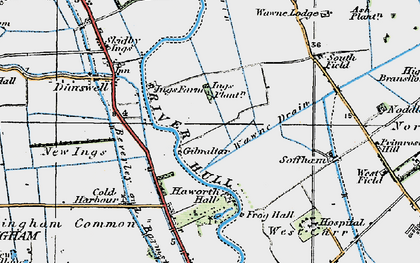 Old map of The Ings in 1924